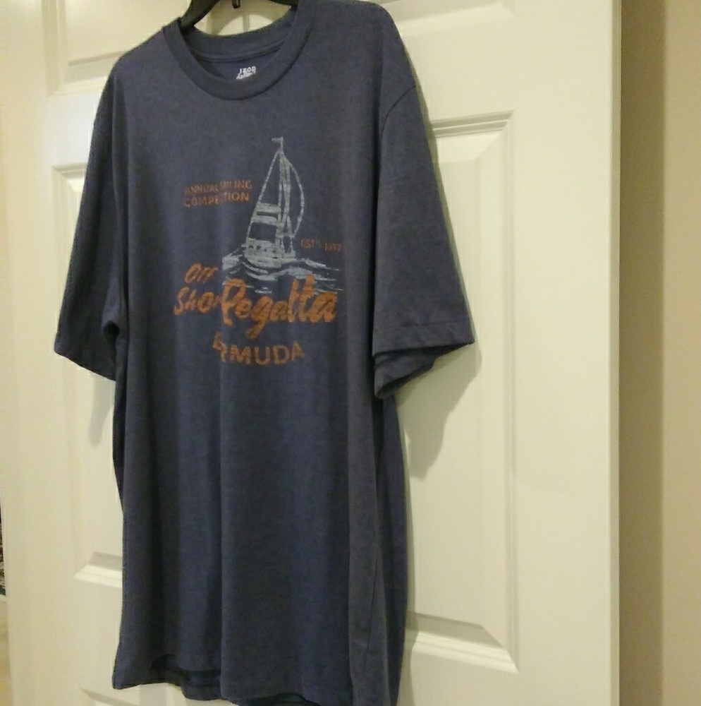 Men's Izod saltwater XL t-shirt blue color